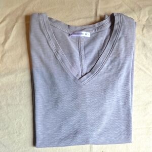 American Giant Light Gray Crew Neck Top